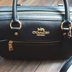 Coach cross body bag , medium size , black